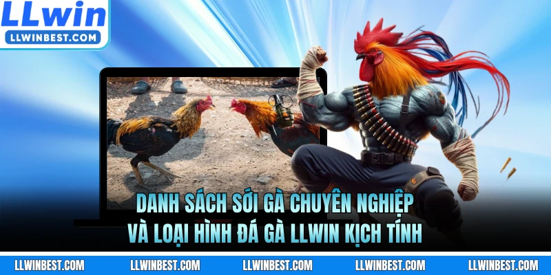 Danh sách sới gà chuyên nghiệp và loại hình đá gà LLWIN kịch tính