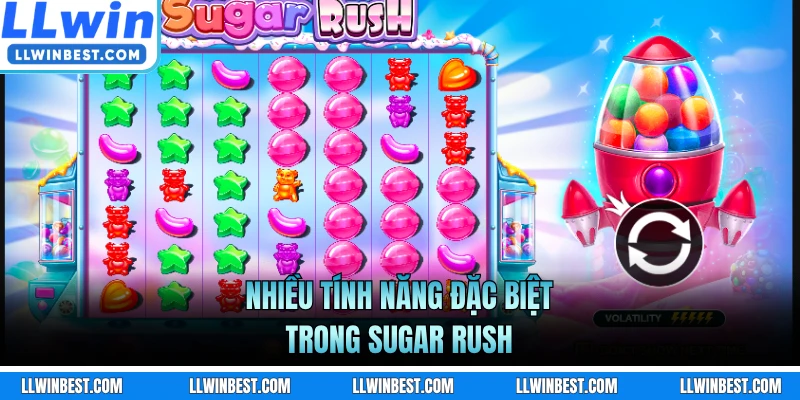 Nhiều tính năng đặc biệt trong Sugar Rush 